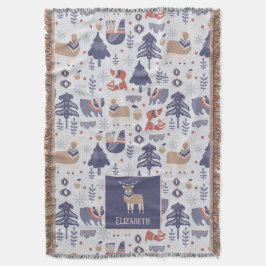 Manta Woodland nórdico personalizado