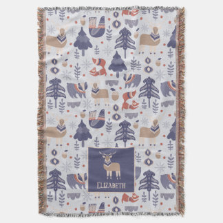 Manta Woodland nórdico personalizado