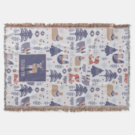 Manta Woodland nórdico personalizado