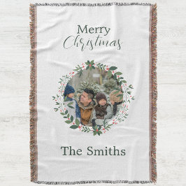 Manta Wreath, Navidades de fotografía familiares persona