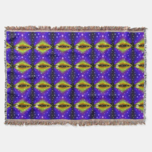 Manta Xmas Artdeco sobre el arco iris amarillo morado