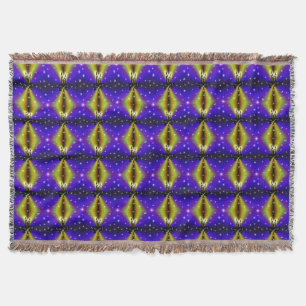 Manta Xmas Artdeco sobre el arco iris amarillo morado