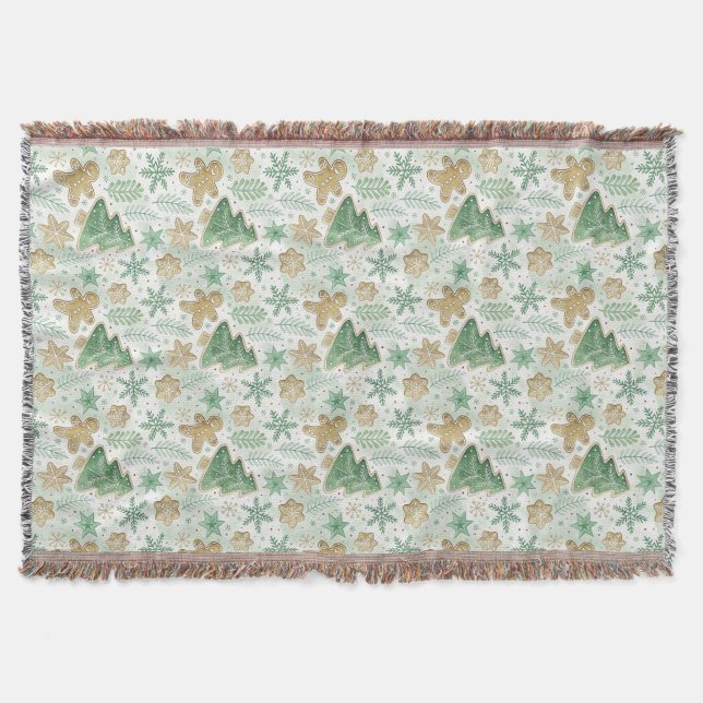Manta Xmas Gingerbread Winter Pattern (Anverso)