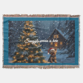 Manta Yorkie Holiday Blanket