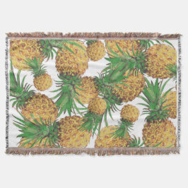 Manta Yummy Tropical Pineapple Pattern Thleth Blanket
