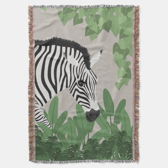 Manta Zebra amongst Leaves (Frente vertical)