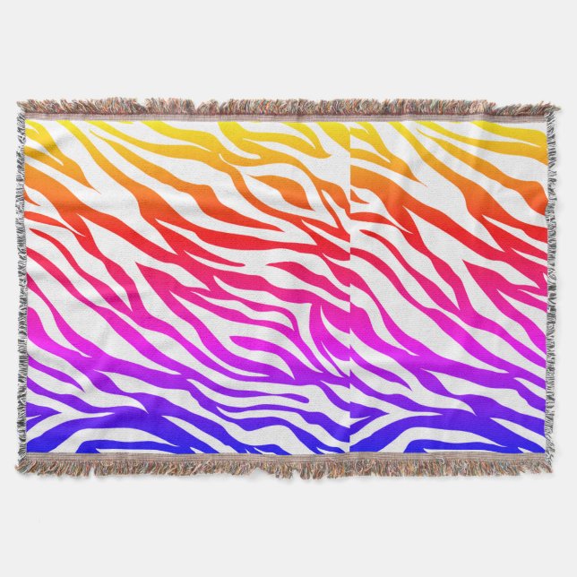 Manta Zebra Multicolored Skin Stripes Pattern-22164 (Anverso)