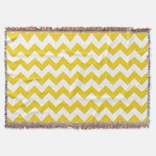 Manta Zigzag amarillo, chevron amarillo, patrón geométri