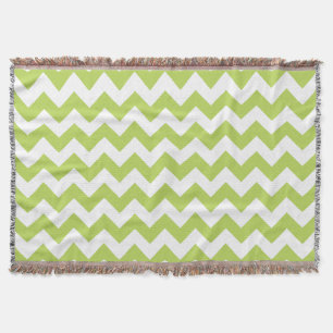 Manta Zigzag verde, Chevron verde, patrón geométrico