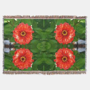 Manta Zinnia naranja
