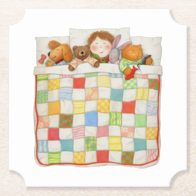 MANTAS ACOLCHEDORAS COZY Posavasos de papel para e (Anverso)