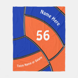 Mantas azules anaranjadas personalizadas del tiro