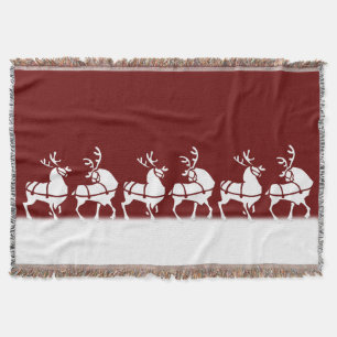 Mantas combinadas del tiro del reno del día de