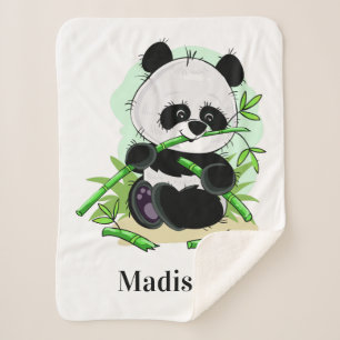 Mantas conocidas de encargo de la panda linda