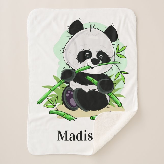 Mantas conocidas de encargo de la panda linda (Anverso)