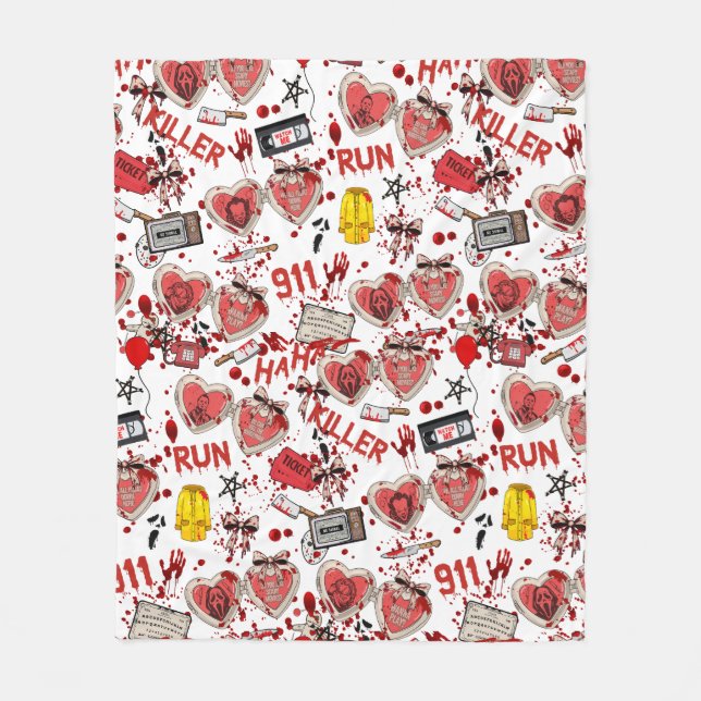 Mantas de borrega de películas de terror sangrient (Anverso)