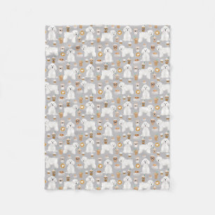 Mantas de café de Bichon Frise Dog