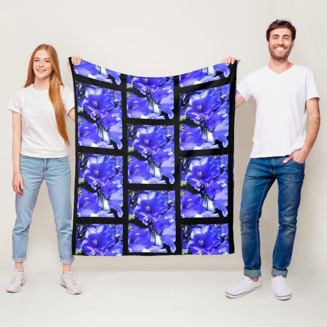 MANTAS DE CANTERBURY BELLS FLOWER   FLEECE (In situ)