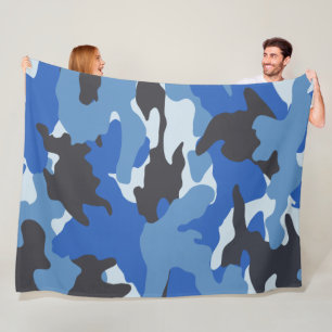 Mantas de encargo militares azules frescas del