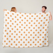 Mantas de felpa con estampado de naranjas lindas