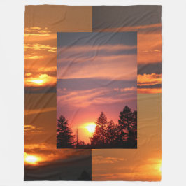 Mantas de felpa Montana Sky Sunsets 60 x 80