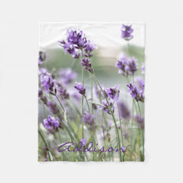 Mantas De Fleece Fleece De Lavanda Con Nombre