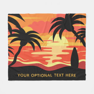 Mantas de flotas de personalizado de texto Tropica