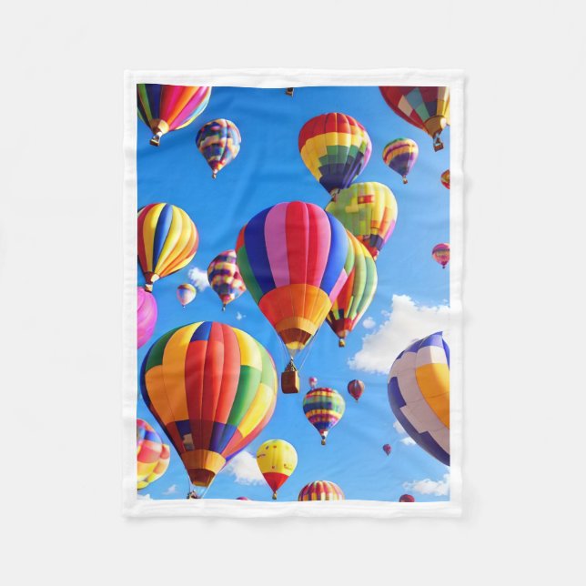 Mantas de globos aerostáticos coloridos (Anverso)