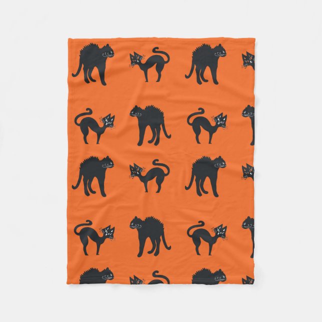 Mantas de Halloween para gatos negros (Anverso)