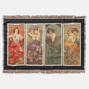 Mantas de las piedras preciosas de Alfonso Mucha