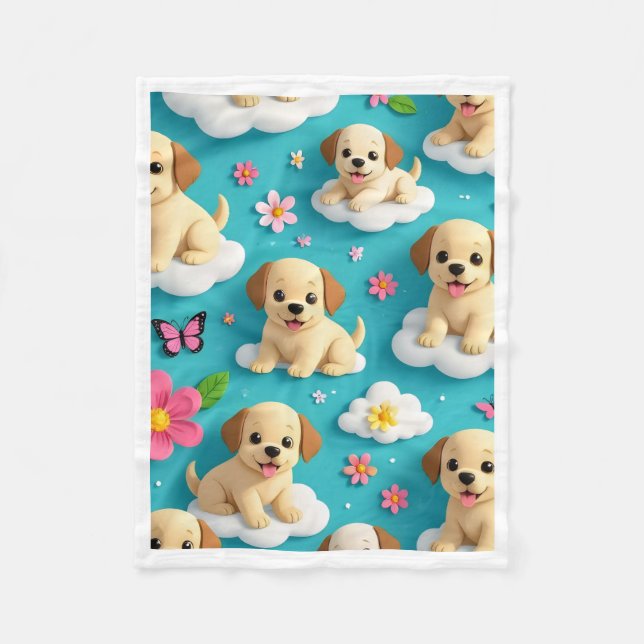 Mantas de patas de cachorro en las nubes (Anverso)
