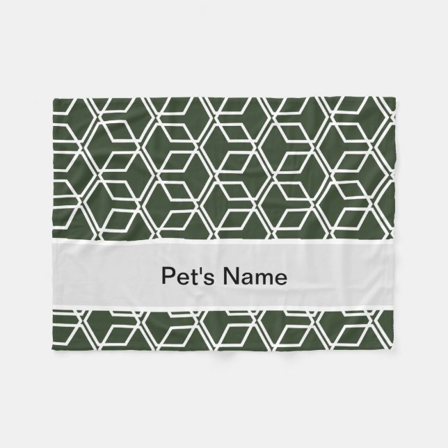 Mantas de perro personalizadas para negros (Frente (Horizontal))