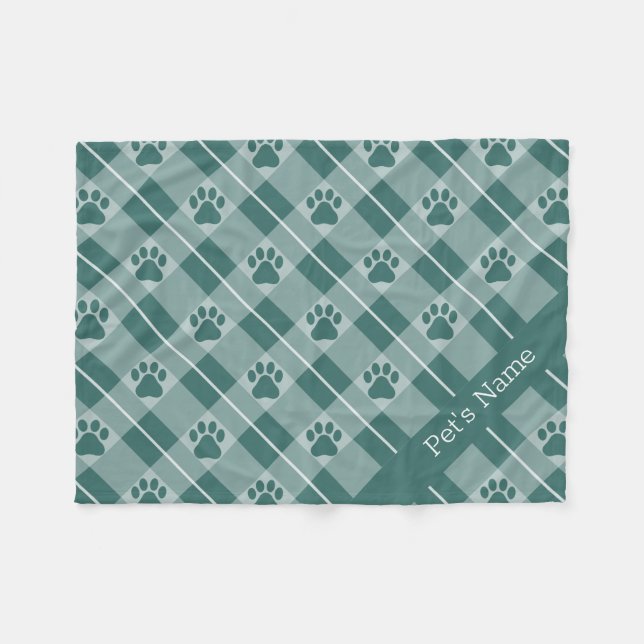 Mantas de perros del patrón de impresión de hojas  (Frente (Horizontal))