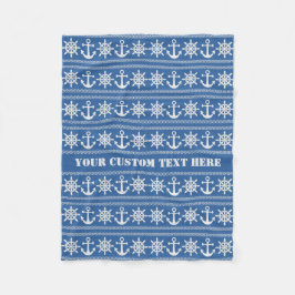 Mantas de personalizado náutica de texto y pulpa d