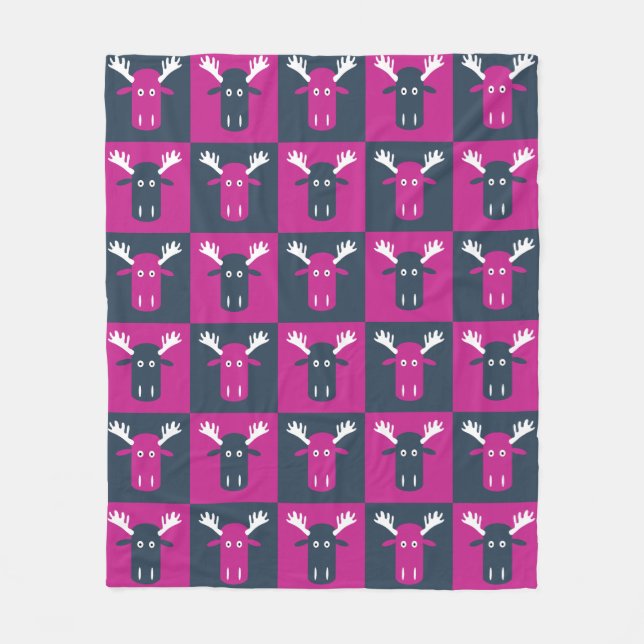 Mantas de pulsera de Moose Head Pop Art (Anverso)