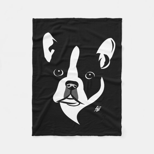 Mantas del arte de Boston Terrier (Anverso)