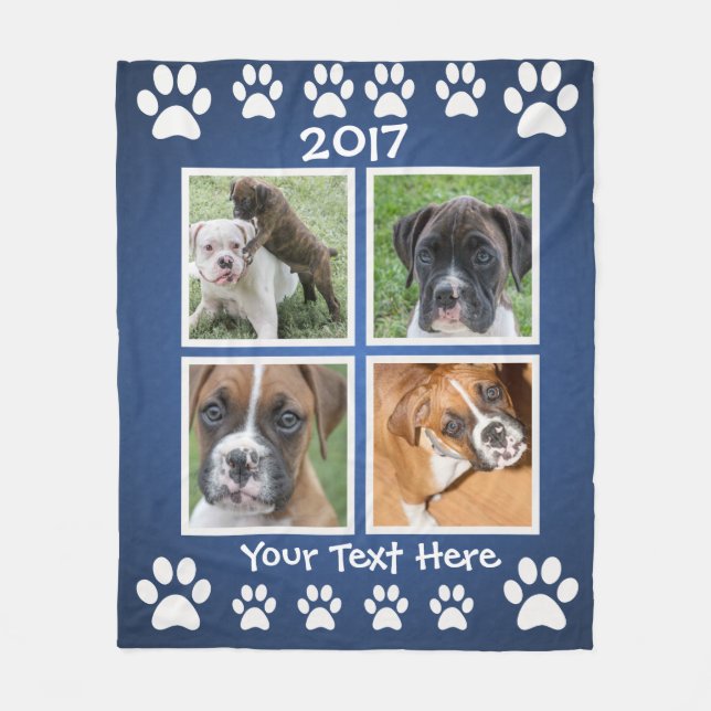 Mantas personalizadas de la foto del mascota (Anverso)