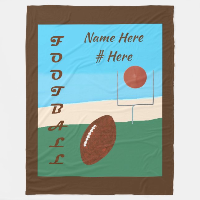 Mantas personalizadas de nombres de escenas de fút (Anverso)