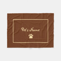 Mantas personalizadas de perros de papel