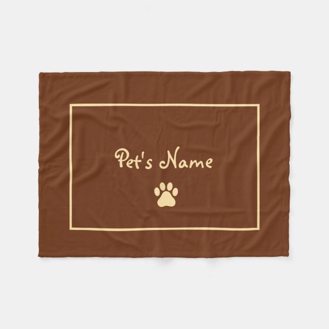 Mantas personalizadas de perros de papel (Frente (Horizontal))