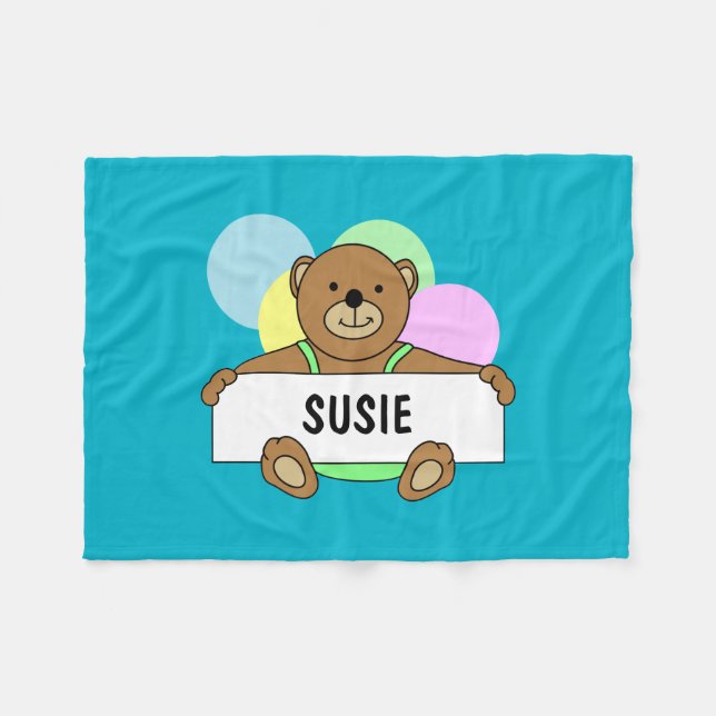 Mantas personalizadas del bebé (Frente (Horizontal))