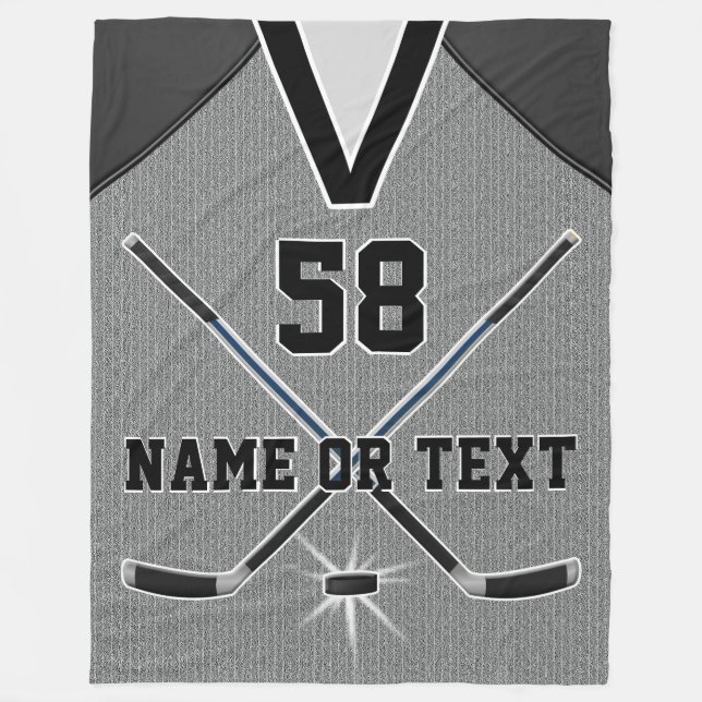 Mantas personalizadas del hockey, cuaesquiera (Anverso)