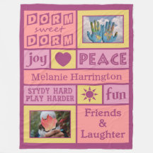 MANTAS PERSONALIZADAS PARA DORMITORIO CON FOTO Y N