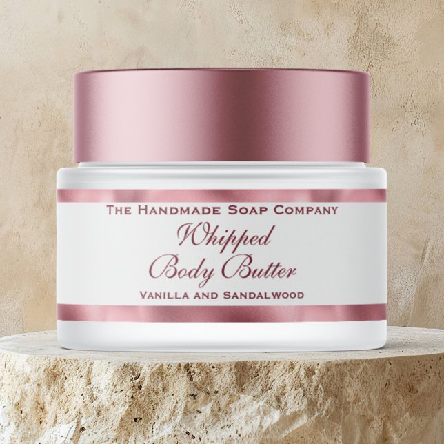 Manteca Corporal Cosméticos Rosa Hoja y Frasco Bla (Subido por el creador)