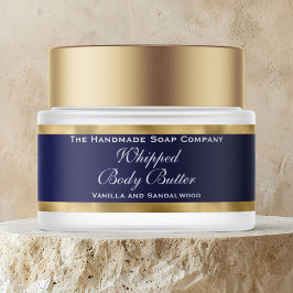 Manteca Corporal Cosméticos Tarro Azul Marino y Do