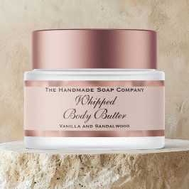 Manteca Corporal Cosméticos Tarro Rosa Oro 