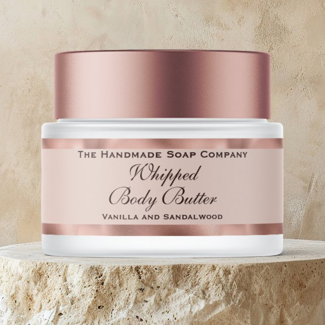 Manteca Corporal Cosméticos Tarro Rosa Oro  (Subido por el creador)