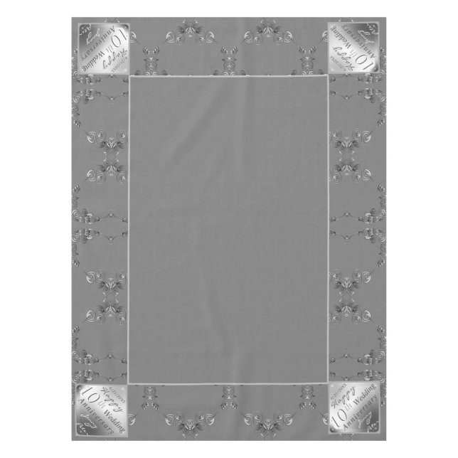 Mantel 10.º Boda Tablecloth (Anverso)