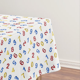 Mantel 123 Números Rojo Amarillo Azul