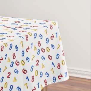 Mantel 123 Números Rojo Amarillo Azul
